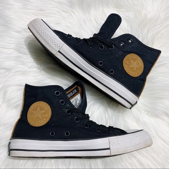 Converse Shoes - Converse Cons Chuck Taylor All Star Skateboarding Sneaker 7.5 Black / Tan